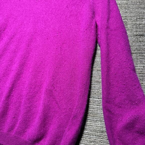 Charter Club Cashmere Luxury Women's XL Purple V Neck Pullover - Picture 6 of 16